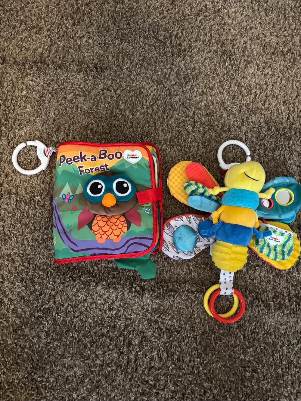 Lamaze Multicolor Peek-a-Boo Forest Soft Book with Yellow & Blue Butterfly Toy